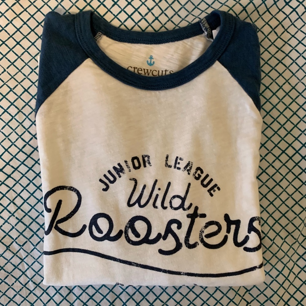 J. Crew Kids' raglan-sleeve baseball T-shirt NEW size medium 8-9 - Picture 9 of 13